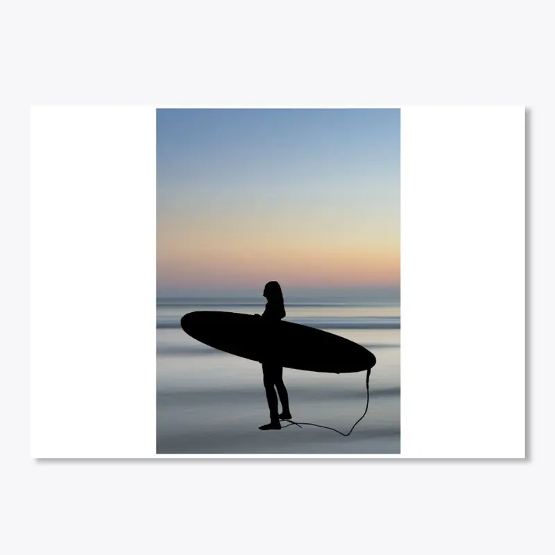 Silhouette surfer