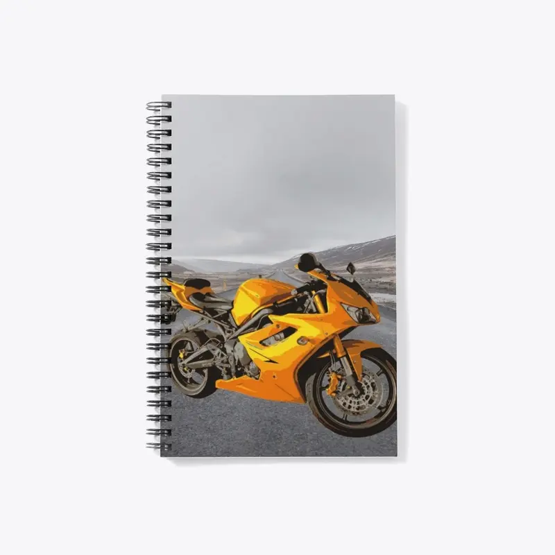 Yellow motorbike