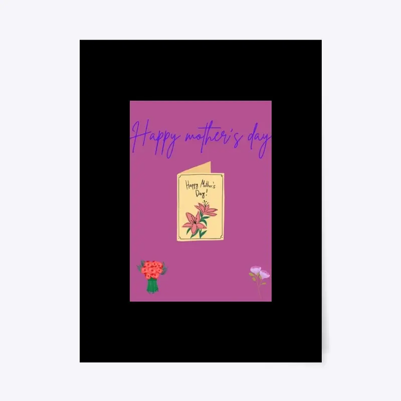 Mother's day card on a card