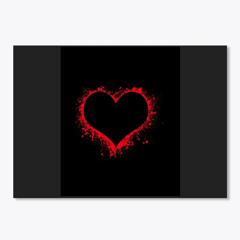 Splatter heart